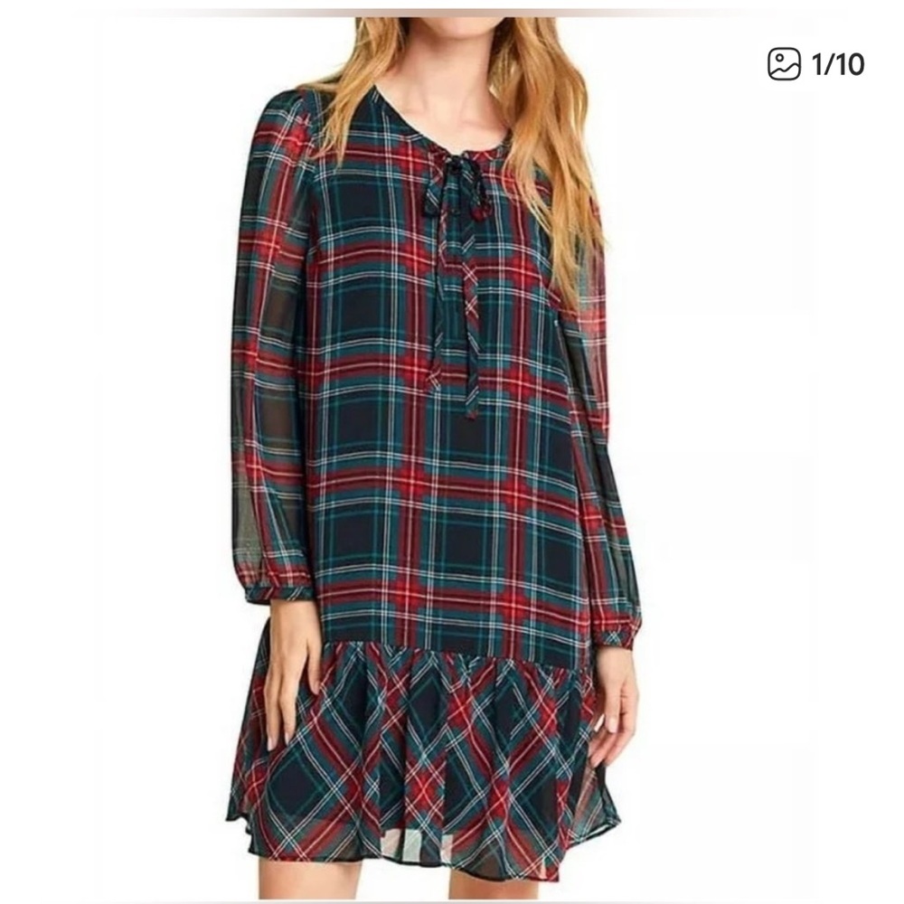💖 HOST PICK 💖 Draper James Tartan Plaid Dress in Red and Green